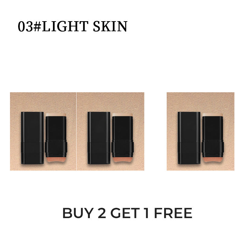 Base de maquillaje 2 en 1 en barra con pincel