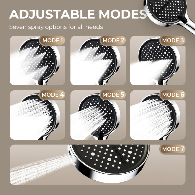 🚿 50% DE DESCUENTO ! ✨ Cabezal de Ducha de Alta Presión - 3 Modos de Riego Ajustables, Fácil Instalación y Ahorro de Agua 💧📦