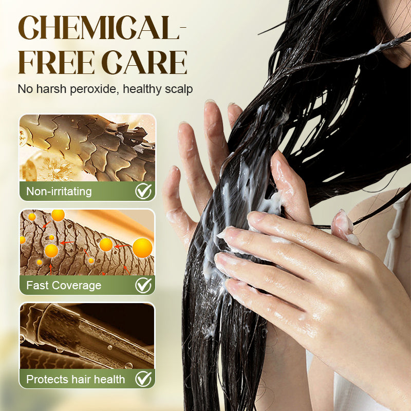 🔥Oferta especial 2025🔥Tinte capilar de extractos vegetales de 207 ml para cabello canoso