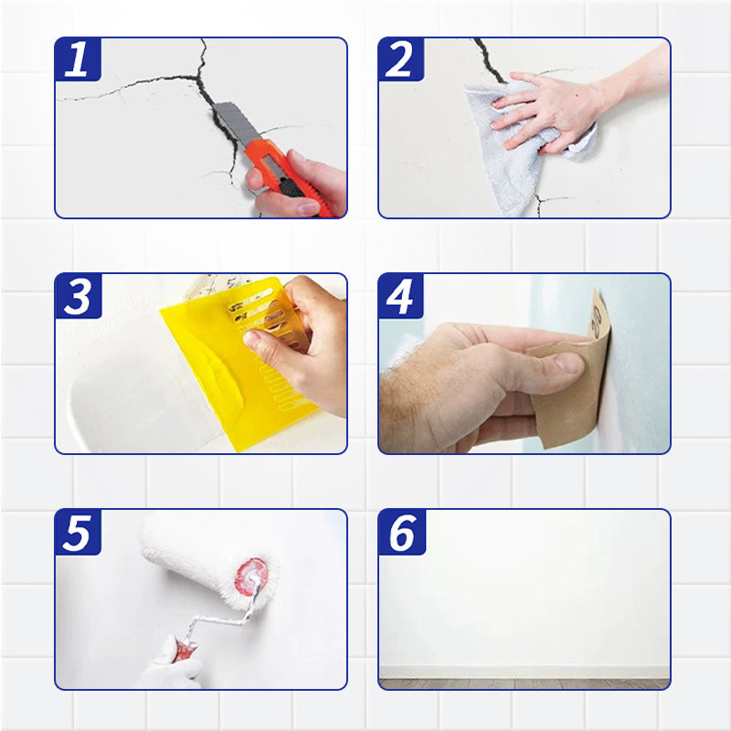 ⏳Descuento del 50 % por tiempo limitado⏰Pasta elástica resistente a las grietas para reparar paredes