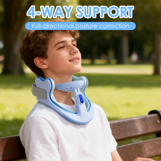 ✨ Collar cervical ajustable, ligero y cómodo para adultos y niños