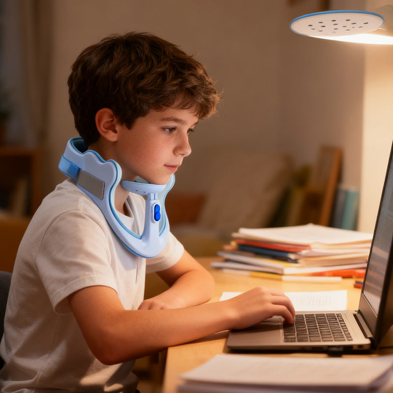 ✨ Collar cervical ajustable, ligero y cómodo para adultos y niños