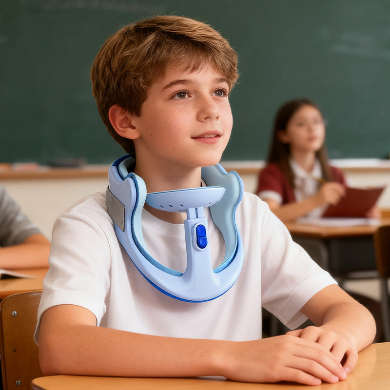 ✨ Collar cervical ajustable, ligero y cómodo para adultos y niños