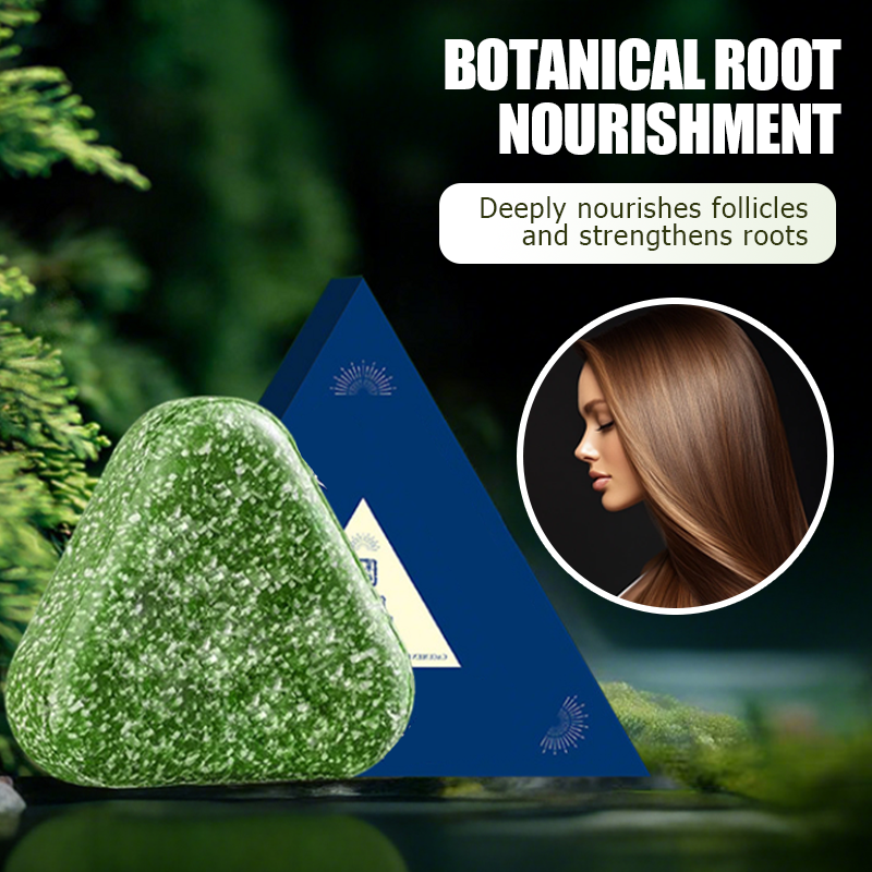 🔥 50% DESCUENTO – Pastilla de champú natural para un cabello más fuerte y voluminoso | Fórmula botánica con ginseng y sésamo negro🌿💫
