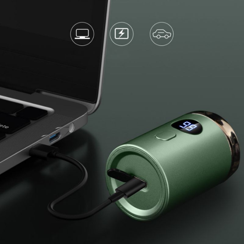 Potente mini afeitadora eléctrica para hombre con pantalla digital