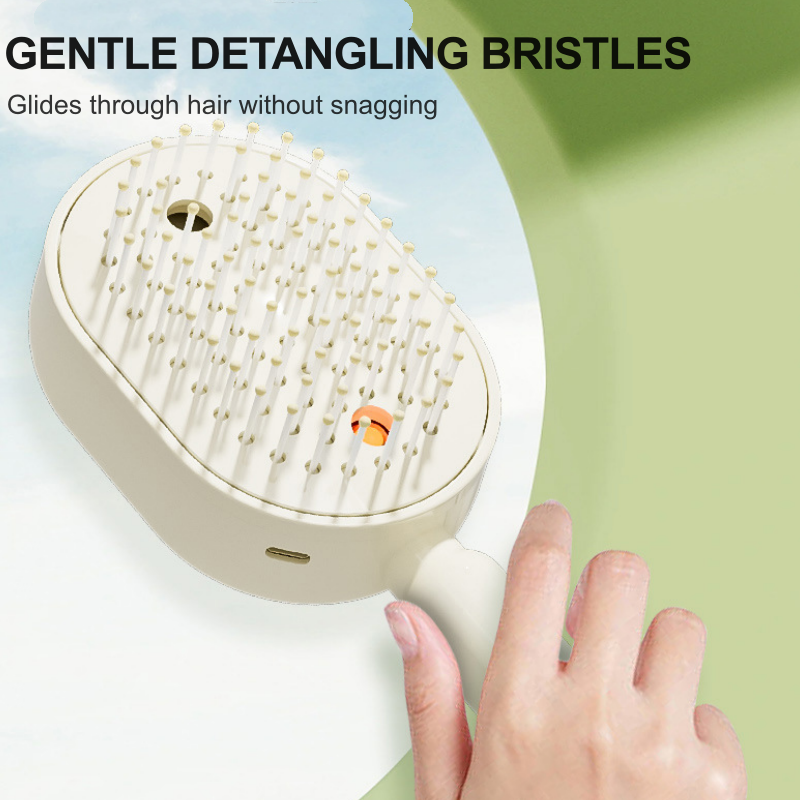📢📢60 % DE DESCUENTO💆 ✨ Cepillo eléctrico 2 en 1 con pulverizador y masajeador