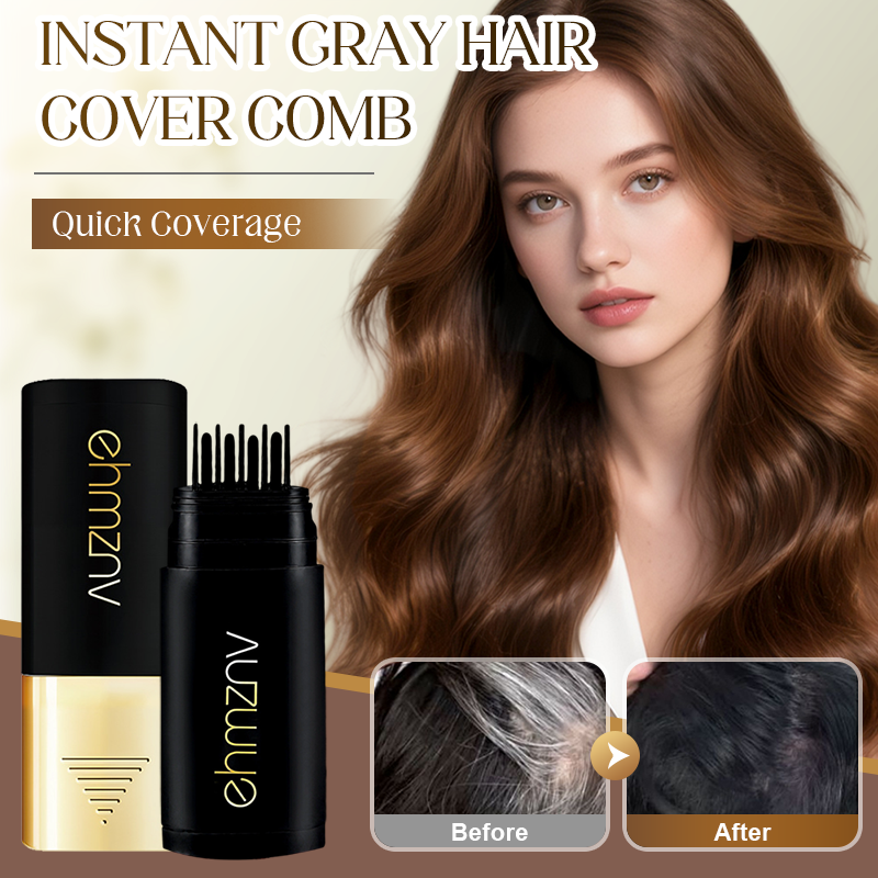 🔥 ¡50% DE DESCUENTO! 🌿✨ Peine Retocador para Cubrir Canas al Instante – Retoque rápido y natural 💁‍♀️💫