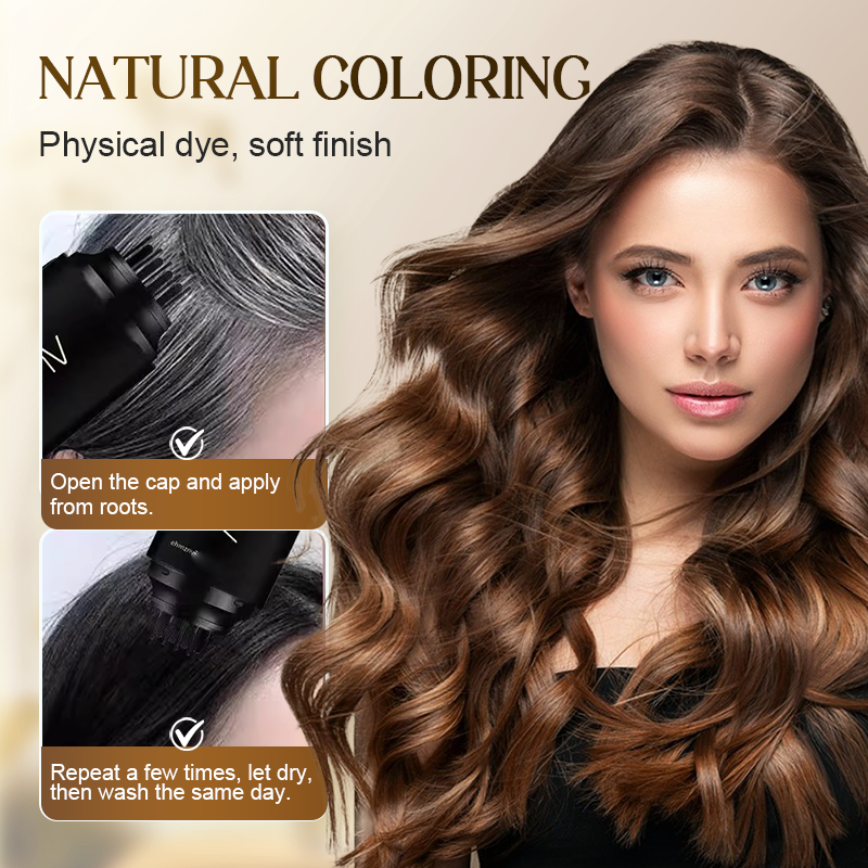 🔥 ¡50% DE DESCUENTO! 🌿✨ Peine Retocador para Cubrir Canas al Instante – Retoque rápido y natural 💁‍♀️💫