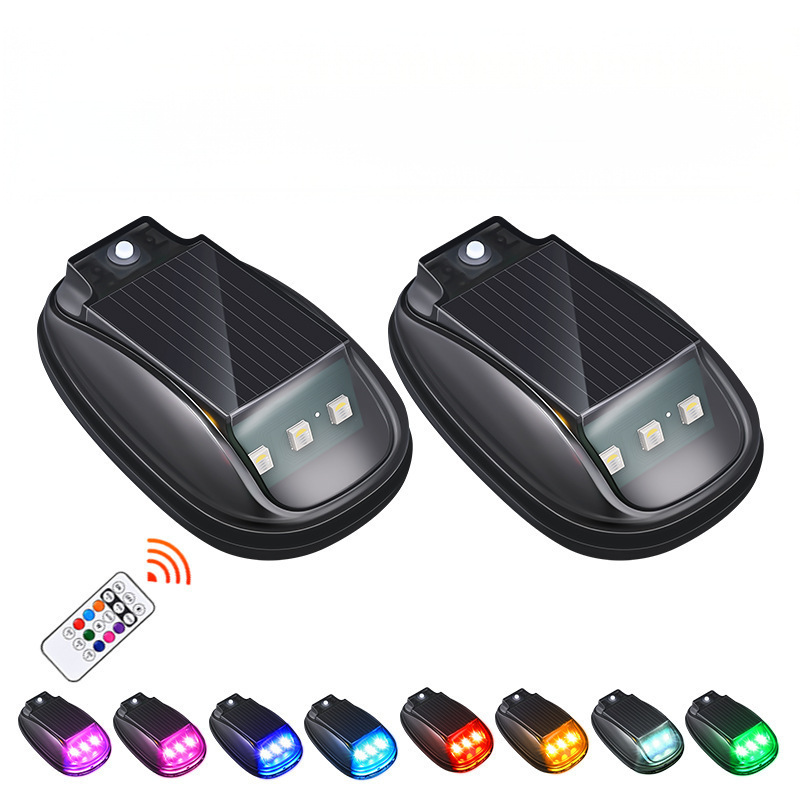 Luz solar impermeable para techo de coche con mando a distancia