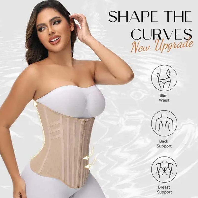 🔥 ¡50% DE DESCUENTO! ✨ Faja Reductora Ajustable para Mujer – Realza tus Curvas con Comodidad y Estilo 💃