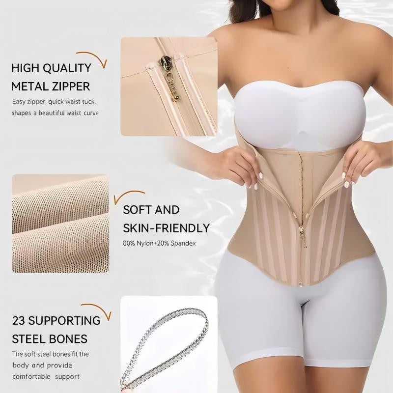 🔥 ¡50% DE DESCUENTO! ✨ Faja Reductora Ajustable para Mujer – Realza tus Curvas con Comodidad y Estilo 💃
