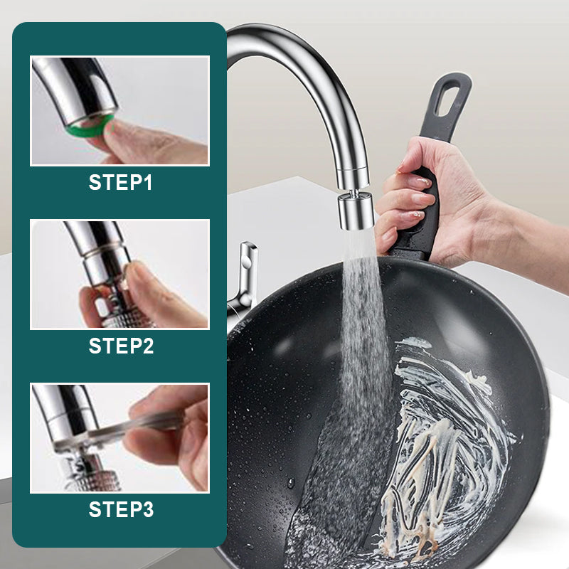 🚰✨ Grifo giratorio 360° con función 2 en 1 y aireador de agua potable – ¡Grifos de precisión para una cocina flexible y duradera! 🌱💧
