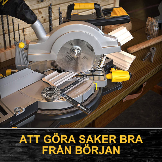 📏 Transportador de ángulos para sierra ingletadora de aluminio de 7 pulgadas | Buscador de ángulos preciso