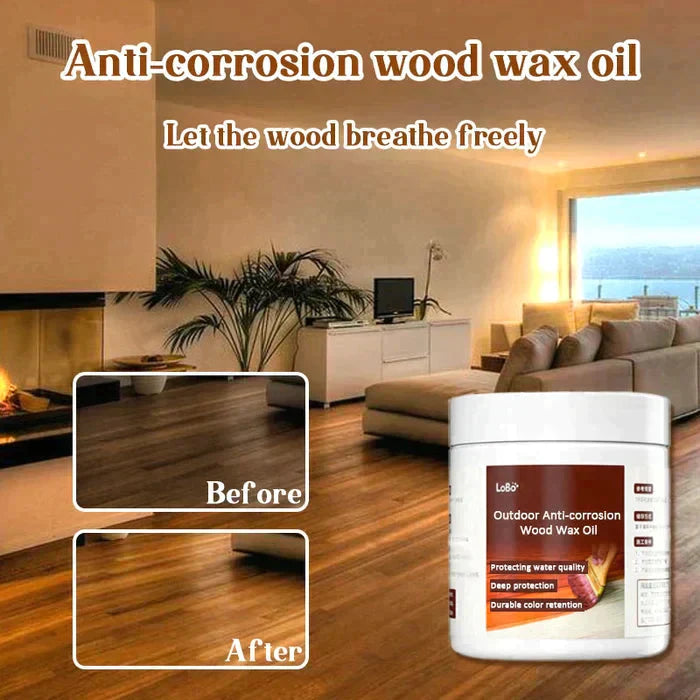 Aceite de cera para madera protector contra la corrosión para uso exterior (sellado y renovación)