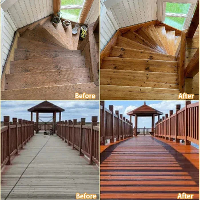 Aceite de cera para madera protector contra la corrosión para uso exterior (sellado y renovación)