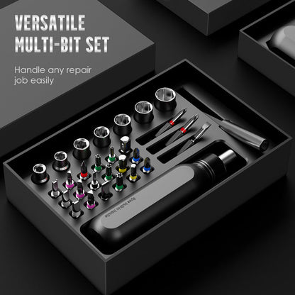 Kit de destornilladores de trinquete multifunción y puntas