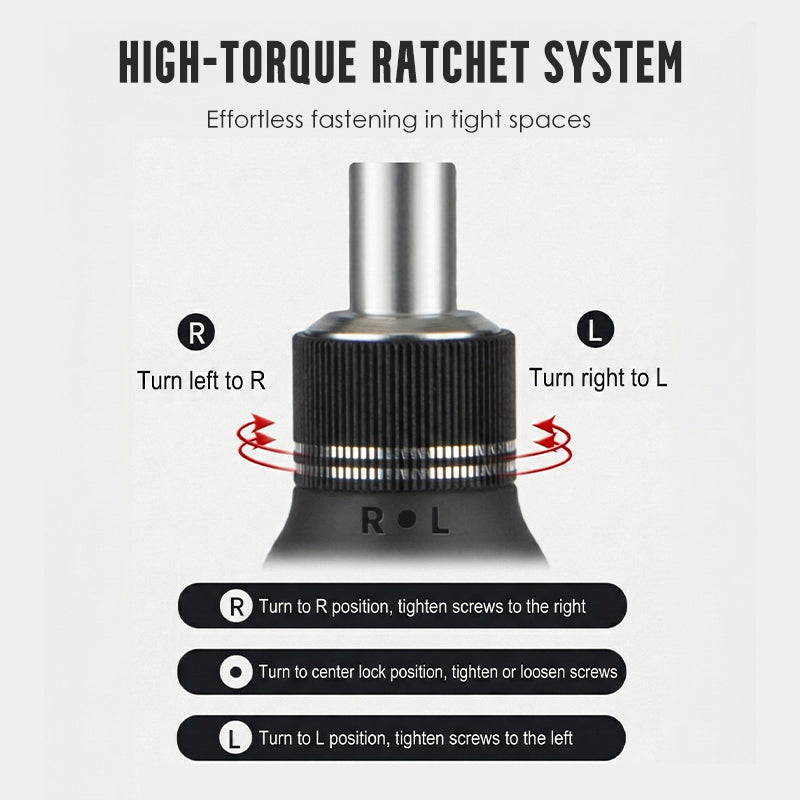 Kit de destornilladores de trinquete multifunción y puntas
