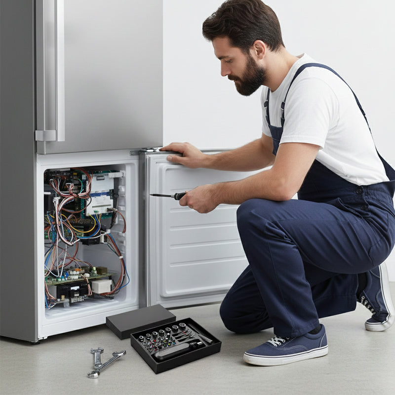 Kit de destornilladores de trinquete multifunción y puntas