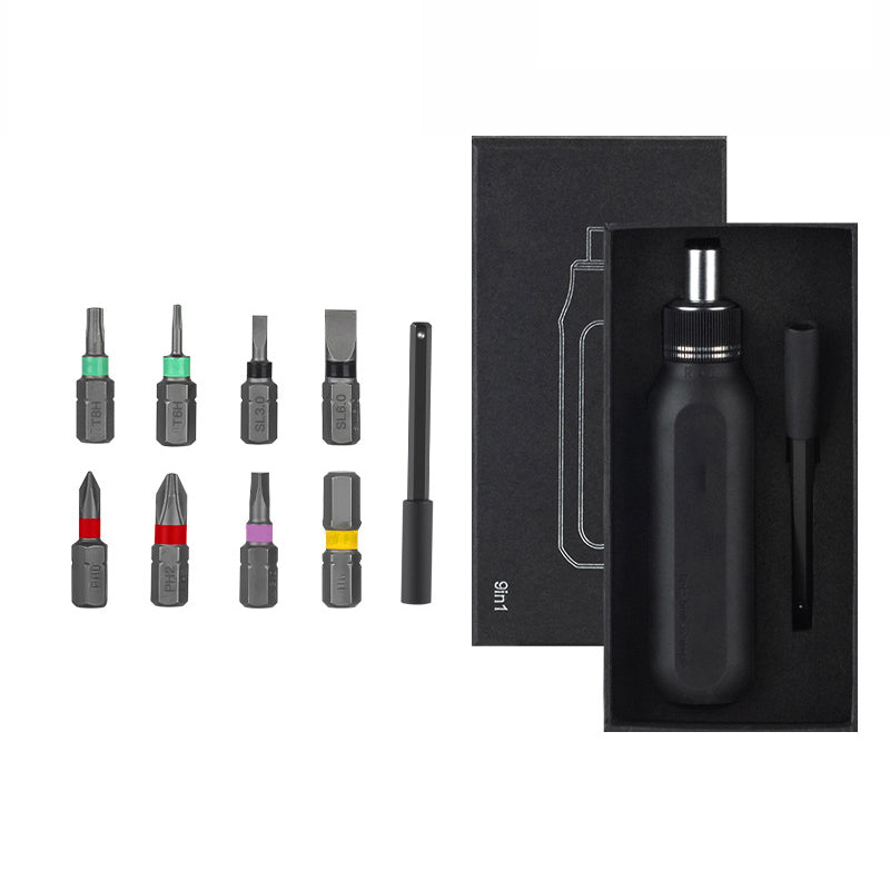 Kit de destornilladores de trinquete multifunción y puntas