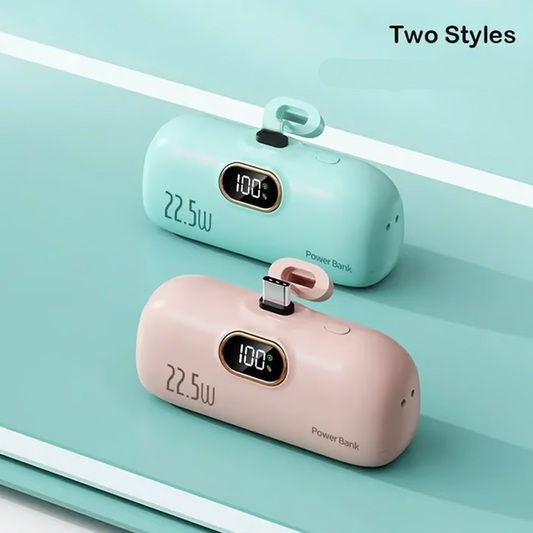 🔋💥 Mini Cargador Portátil Power Bank 5000mAh   Carga Rápida y Compacta para tu Teléfono en Cualquier Lugar ✨📱