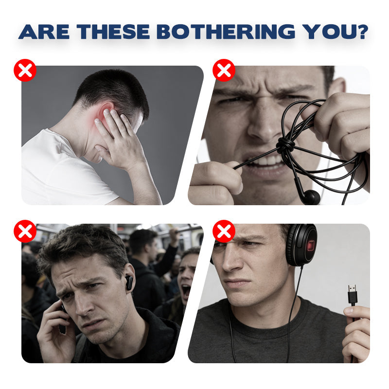💯 ¡50% DE DESCUENTO! 🔥Auriculares abiertos con micrófono