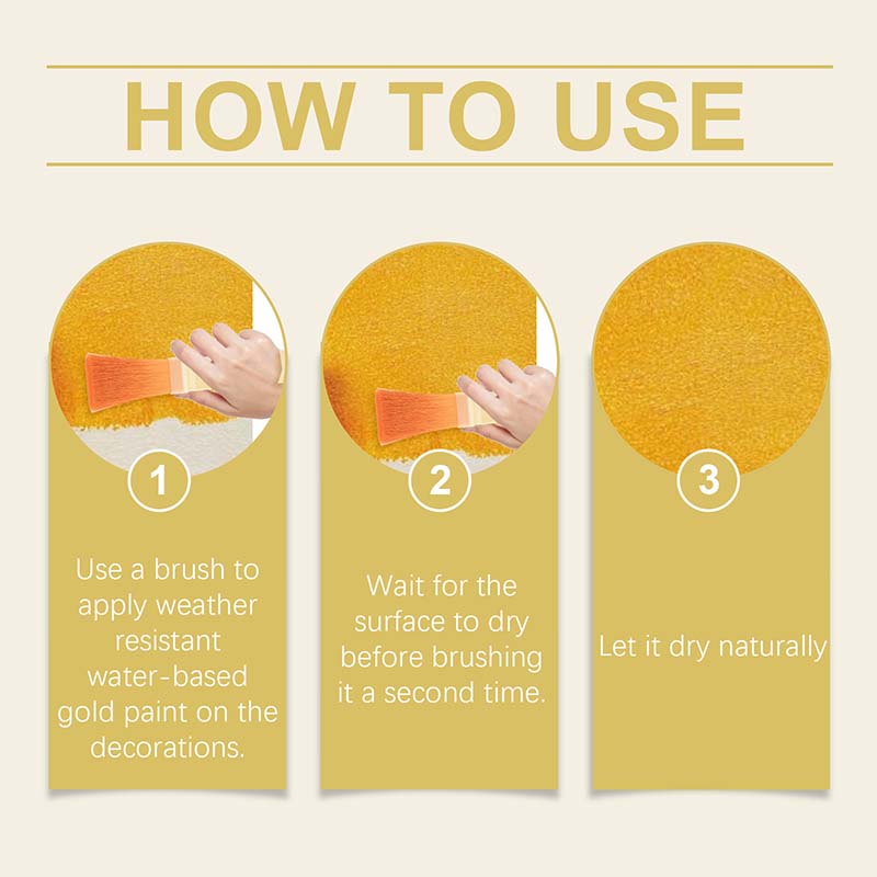 🎨🏡 Pintura Dorada Resistente a la Intemperie al Agua
