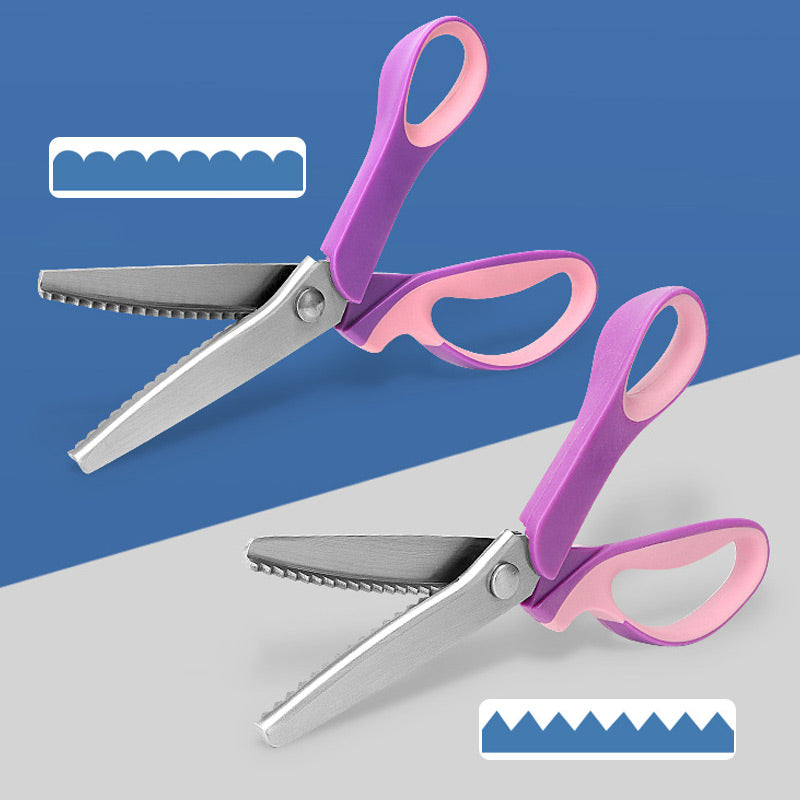 📢📢¡50 % de descuento!!🥳✨Tijeras zigzag multiusos, tijeras dentadas✂️🧵