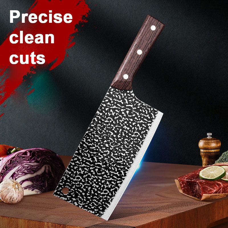 ✨ Cuchillo de Chef de Acero al Carbono Forjado — Afilado, Duradero, Resistente al Óxido y Versátil para Cada Cocina! ✨