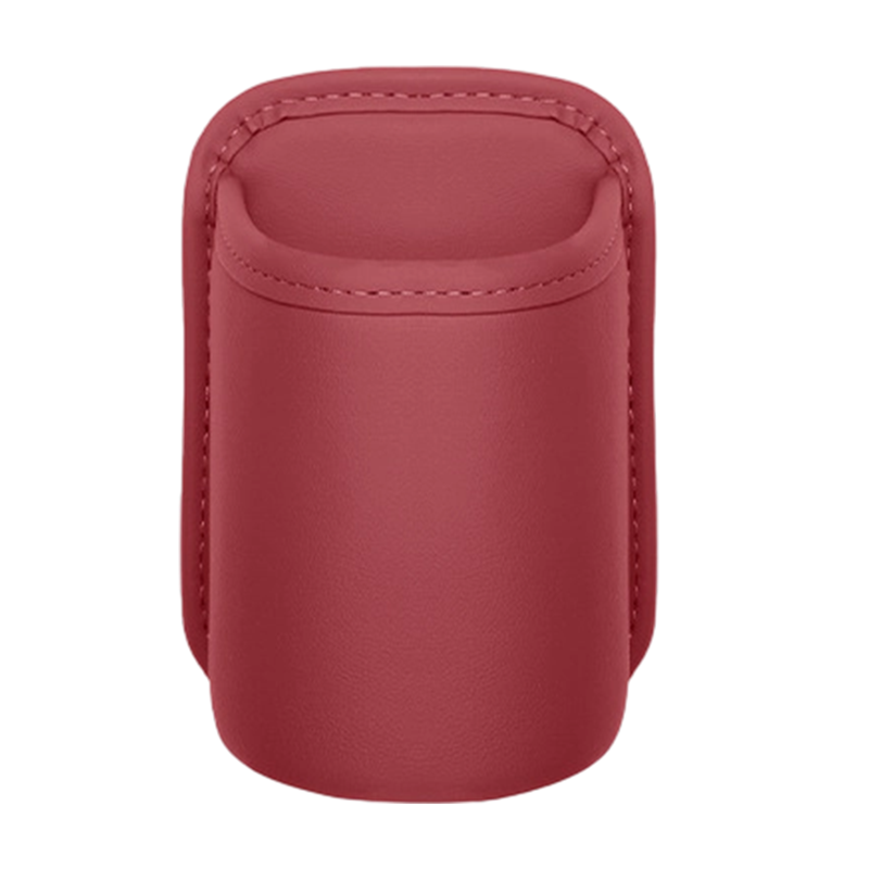 Portavasos universal de cuero para puerta de coche