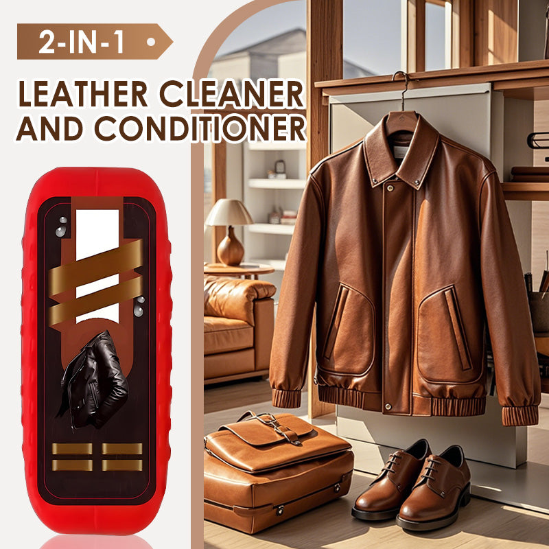 🔥 ¡62% DE DESCUENTO! 🔥🧴✨ Limpiador y Acondicionador de Cuero 2 en 1 – limpia, protege y devuelve el brillo en un solo paso 🛋️🚗💎