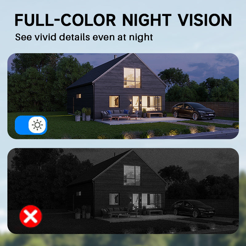 🔥【1° Más Vendido】🔥🤖 IA distingue persona/mascota+audio real! 🌐 355° panorámica+visión color solar+IA! solo 50 unidades⏳