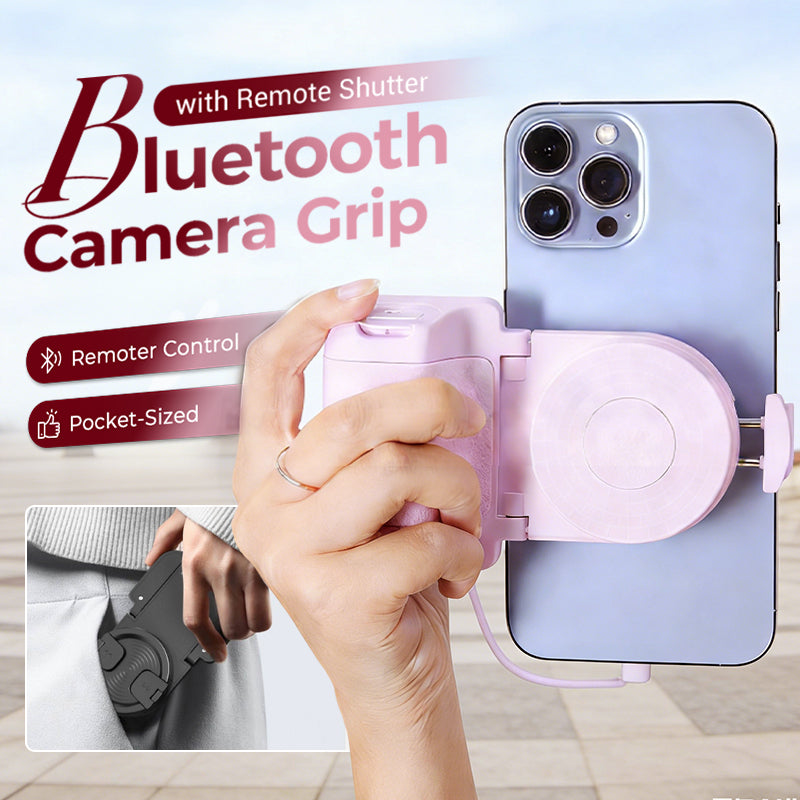 💥¡Hasta 50% de descuento!! 💖Agarre de Cámara Bluetooth con Disparador Remoto