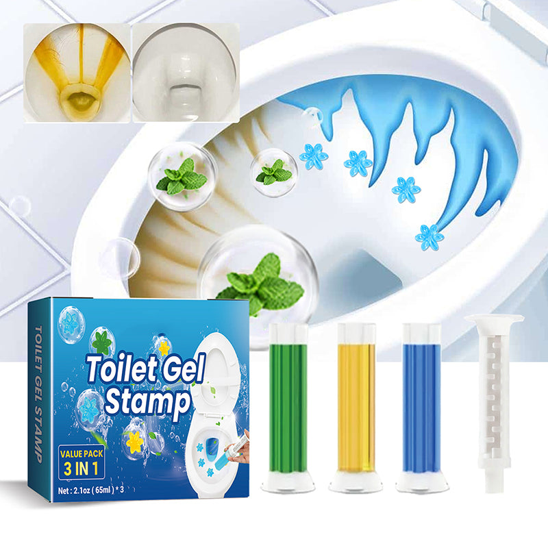 Sello de gel para inodoro 42 flores – Pack de 3 | 6 aromas frescos | Limpiador desodorizante de larga duración para el baño