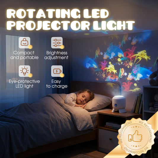 🥳Gran venta 2026💞⚡ Proyector de luz LED giratorio dinámico🌙✨Perfecto para el dormitorio o la sala de estar.