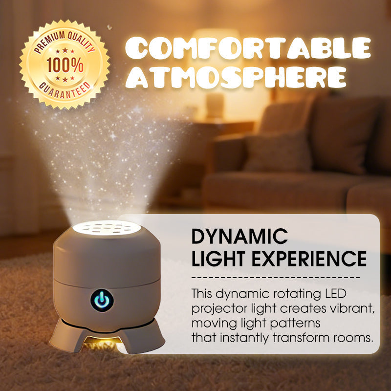 🥳Gran venta 2026💞⚡ Proyector de luz LED giratorio dinámico🌙✨Perfecto para el dormitorio o la sala de estar.