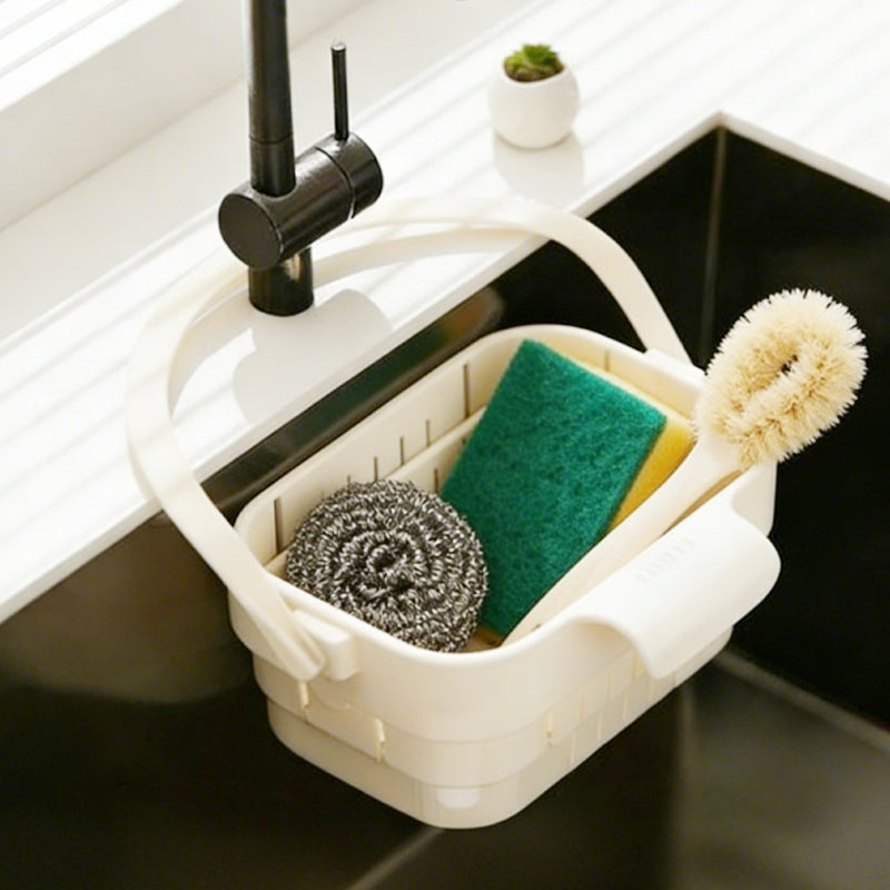 🥦¡50% DE DESCUENTO!🍅Cesta Escurridora Plegable para Fregadero con Colgador para Grifo
