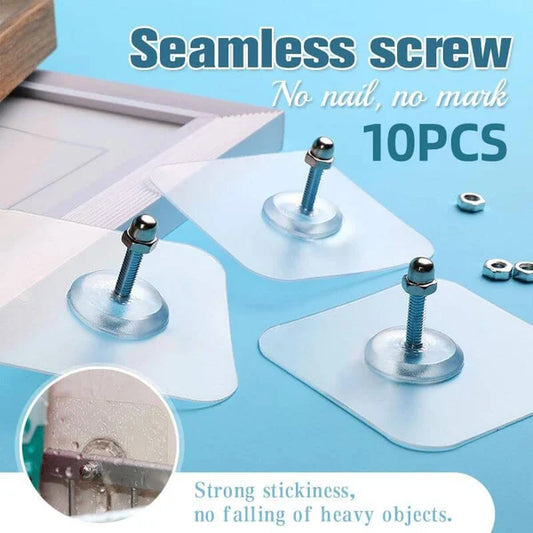 ✅ Compra 5 y obtén 5 GRATIS 💪 Alta adherencia 🔥 Tornillos ganchos autoadhesivos para pared