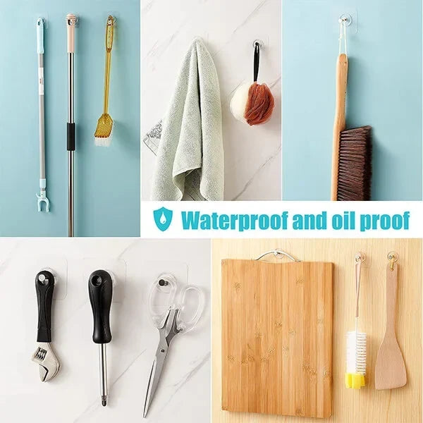 ✅ Compra 5 y obtén 5 GRATIS 💪 Alta adherencia 🔥 Tornillos ganchos autoadhesivos para pared