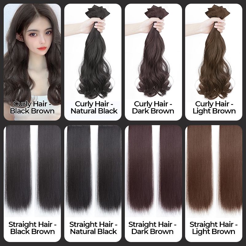 ✨50% DESCUENTO✨ Extensiones de pelo voluminoso instantáneo | Solución para cabello fino, escaso y plano, consigue un rostro más pequeño al instante