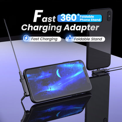 🔥Adaptador de carga rápida con soporte plegable de 360° para el móvil🔥
