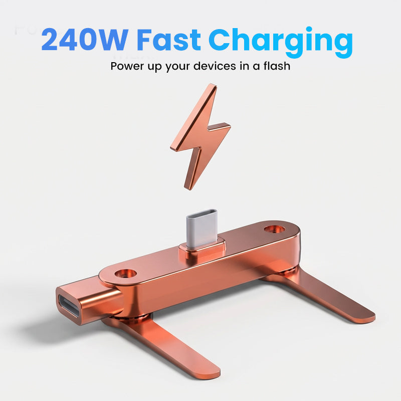 🔥Adaptador de carga rápida con soporte plegable de 360° para el móvil🔥