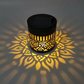 ☀️ Lámpara solar tipo mandala para jardín y terraza – 2 en 1: luz de suelo y de pared – Decoración luminosa ornamental con efecto vintage – Resistente al óxido y durader