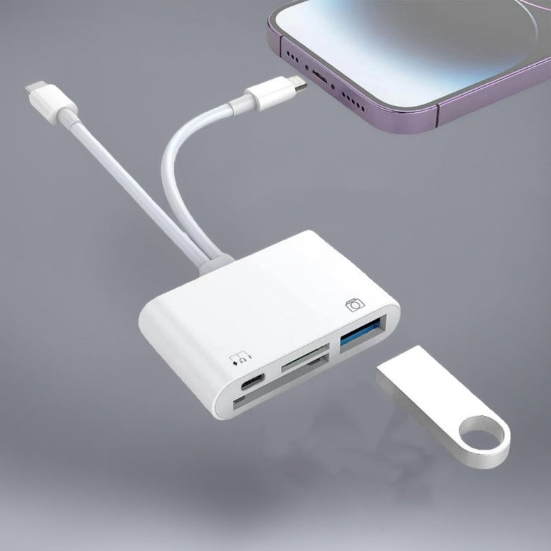 Lector de tarjetas de memoria USB-C 3 en 1