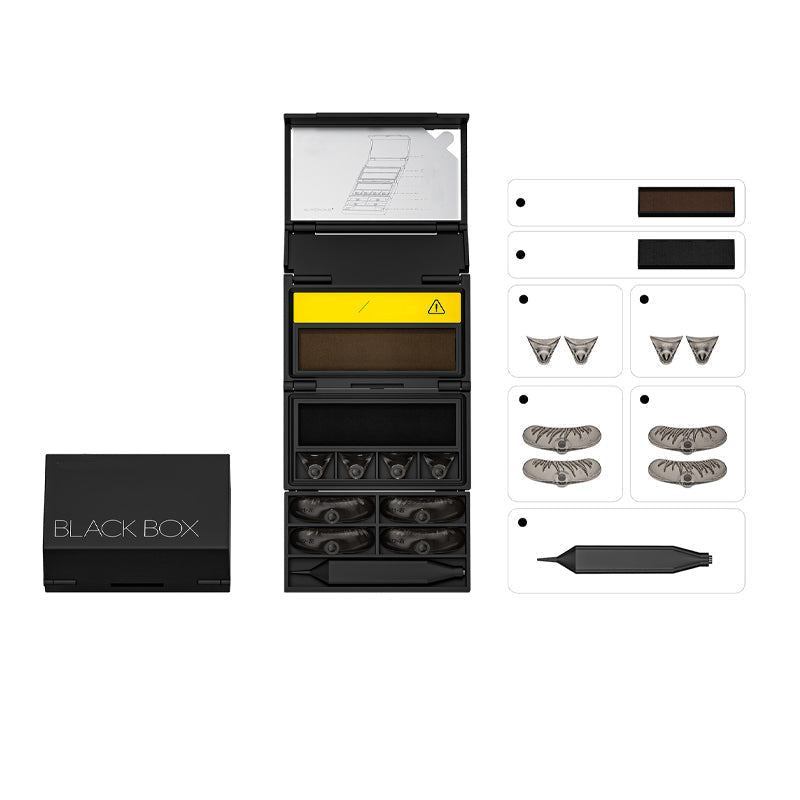 Kit delineador de ojos y sello para pestañas inferiores 3 en 1