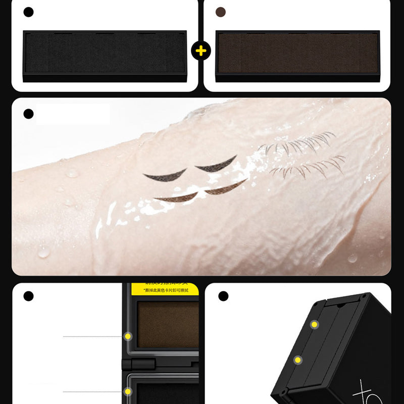 Kit delineador de ojos y sello para pestañas inferiores 3 en 1