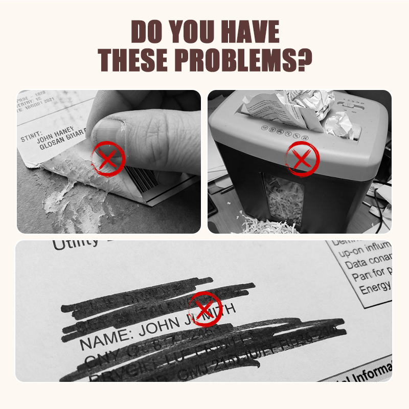 🤫📦 ¡50% DE DESCUENTO! Olvídate de romper tus documentos a mano. Nuestro rodillo protector de privacidad de 17 mm borra toda tu información confidencial en un instante; es recargable, compacto y mucho más rápido que cualquier destructora de papel.