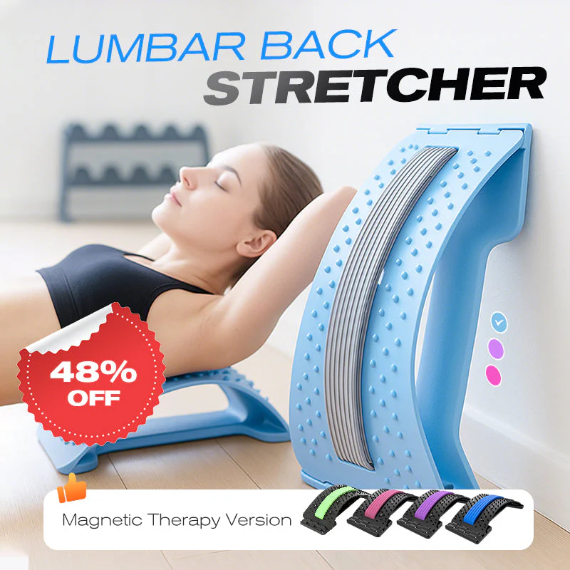 🔥Oferta por Tiempo Limitado🧘‍♂️Estirador Lumbar Magnético – Masaje por Acupresión, Diseño Portátil y Alivia el Dolor de Espalda ✨