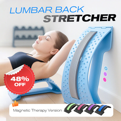🔥Oferta por Tiempo Limitado🧘‍♂️Estirador Lumbar Magnético – Masaje por Acupresión, Diseño Portátil y Alivia el Dolor de Espalda ✨