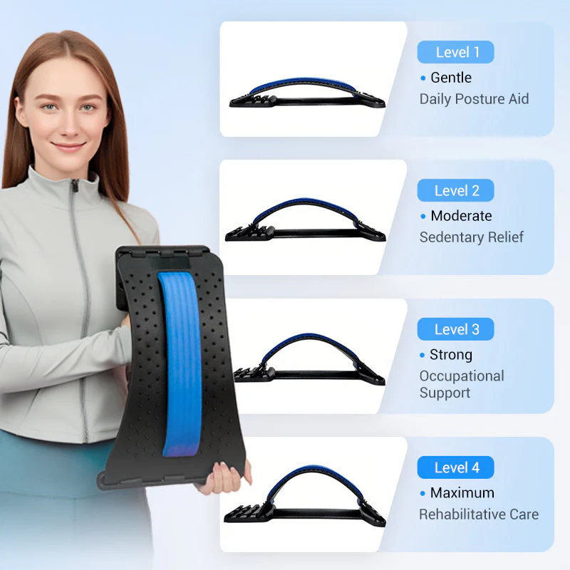 🔥Oferta por Tiempo Limitado🧘‍♂️Estirador Lumbar Magnético – Masaje por Acupresión, Diseño Portátil y Alivia el Dolor de Espalda ✨