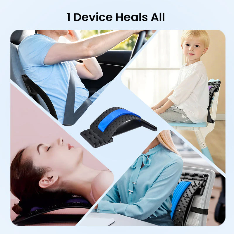 🔥Oferta por Tiempo Limitado🧘‍♂️Estirador Lumbar Magnético – Masaje por Acupresión, Diseño Portátil y Alivia el Dolor de Espalda ✨